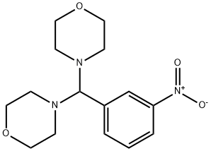 4,4'-((3-nitrophenyl)Methylene)diMorpholine Structure