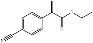Ethyl 2-(4-cyanophenyl)acrylate Structure