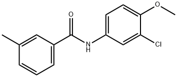 N-(3-Chloro-4-Methoxyphenyl)-3-MethylbenzaMide, 97% Structure