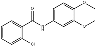 2-chloro-N-(3,4-dimethoxyphenyl)benzamide Structure