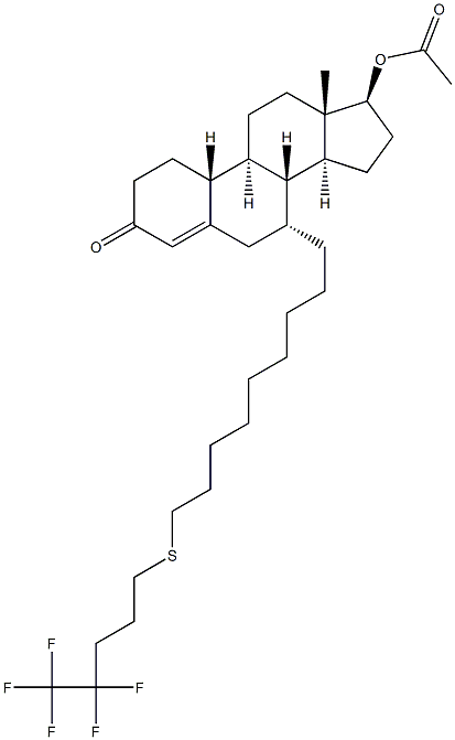 415927-29-6 (7alpha,17beta)-17-(Acetyloxy)-7-[9-[(4,4,5,5,5-pentafluoropentyl)thio]nonyl]estr-4-en-3-one