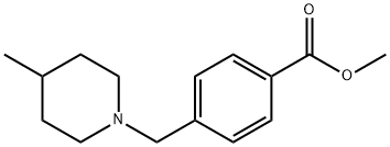 메틸4-[(4-메틸피페리딘-1-일)메틸]벤조에이트 구조식 이미지