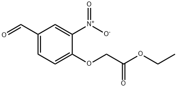 Ethyl 2-(4-forMyl-2-nitrophenoxy)acetate Structure