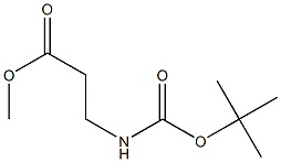 Methyl 3-(tert-butoxycarbonylaMino)propanoate 구조식 이미지