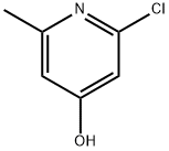 2-클로로-6-메틸피리딘-4-올 구조식 이미지