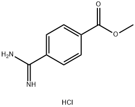4-aMidinobenzoic acid Methyl ester hydrochloride 구조식 이미지