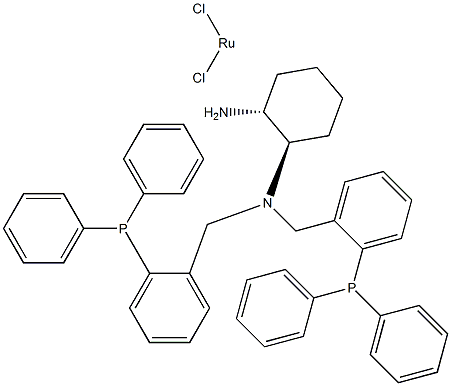 Dichloro{(1R,2R)-N,N-bis[2-(diphenylphosphino)benzyl]cyclohexane-1,2-diamine}ruthenium(II), min. 97%　 Structure