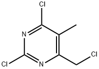 2,4-디클로로-6-(클로로메틸)-5-메틸피리미딘 구조식 이미지