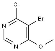 5-BroMo-4-클로로-6-메톡시피리미딘 구조식 이미지