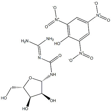 1-(DiaMinoMethylene)-3-(beta-D-ribofuranosyl)urea Picrate Structure