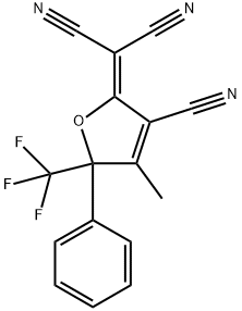 2-dicyanoMethylene-3-cyano-4-Methyl-5-phenyl-5- trifluoroMethyl-2,5-dihydrofuran 구조식 이미지