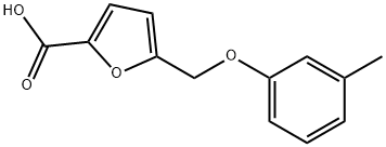 5-[(3-Methylphenoxy)Methyl]furan-2-carboxylic acid 구조식 이미지