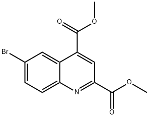 dimethyl 6-bromoquinoline-2,4-dicarboxylate Structure