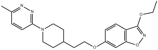 3-pyridazinyl)-4-piperidinyl]ethoxy}-1,2-benzoxazole Structure