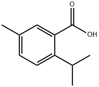 Benzoic acid, 5-Methyl-2-(1-Methylethyl)- Structure