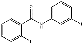 2-Fluoro-N-(3-iodophenyl)benzaMide, 97% 구조식 이미지