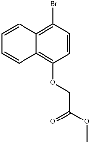 (4-BroMo-naphthalen-1-yloxy)-acetic acid Methyl ester 구조식 이미지