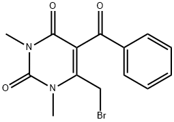 5-benzoyl-6-(broMoMethyl)-1,3-diMethylpyriMidine-2,4(1H,3H)-dione Structure