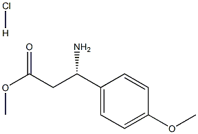 (betaS)-beta-Amino-4-methoxybenzenepropanoic acid methyl ester hydrochloride Structure