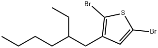 2,5-DibroMo-3-(2-ethylhexyl)thiophene Structure