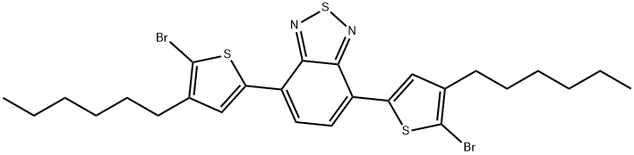 4,7-Bis(5-broMo-4-hexylthiophen-2-yl)benzo[c][1,2,5]thiadiazole 구조식 이미지