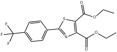 diethyl 2-[4-(trifluoroMethyl)phenyl]-1,3-thiazole-4,5-dicarboxylate Structure