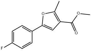 Methyl 5-(4-fluorophenyl)-2-Methylfuran-3-carboxylate Structure