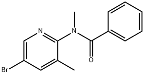 N-(5-브로모-3-메틸-2-피리디닐)-N-메틸벤즈아미드 구조식 이미지