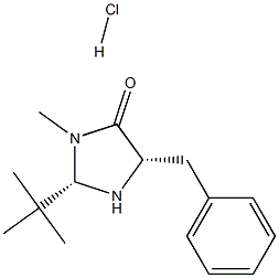 (2S,5S)-2-tert-Butyl-3-Methyl-5-benzyl-4-iMidazolidinone hydrochloride Structure