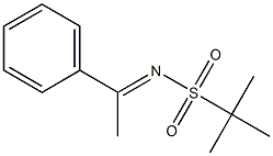 (E)-2-메틸-N-(1-페닐에틸리덴)프로판-2-술폰아미드 구조식 이미지