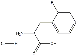 DL-페닐알라닌,2-플루오로-,염산염 구조식 이미지