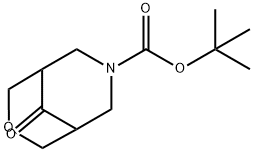 tert-Butyl 9-oxo-3-oxa-7-azabicyclo[3.3.1]nonane-7-carboxylate 구조식 이미지