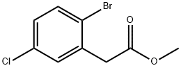 Methyl 2-(2-broMo-5-chlorophenyl)acetate Structure