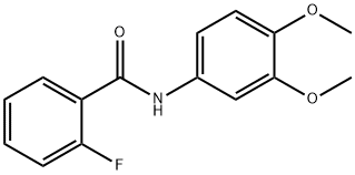 2-Fluoro-N-(3,4-diMethoxyphenyl)benzaMide, 97% Structure