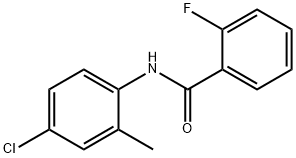 N-(4-chloro-2-methylphenyl)-2-fluorobenzamide 구조식 이미지