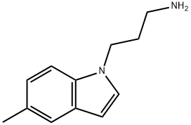 3-(5-Methyl-1H-indol-1-yl)propan-1-aMine 구조식 이미지