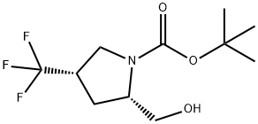 (2S,4S)-1-Boc-4-trifluoroMethylpyrrolidine-2-Methanol Structure