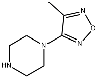 3-Methyl-4-(piperazin-1-yl)-1,2,5-oxadiazole Structure