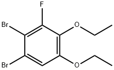 1,2-디브로모-4,5-디에톡시-3-플루오로벤젠 구조식 이미지