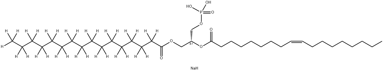 1-palMitoyl-d31-2-oleoyl-sn-glycero-3-phosphate (sodiuM salt) 구조식 이미지