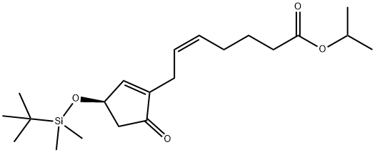 7-[(3R)-3-[[(1,1-diMethylethyl)diMethylsilyl]oxy]-5-oxo-1-cyclopenten-1-yl]-(5Z)-Heptenoic acid-1-Methylethyl ester 구조식 이미지