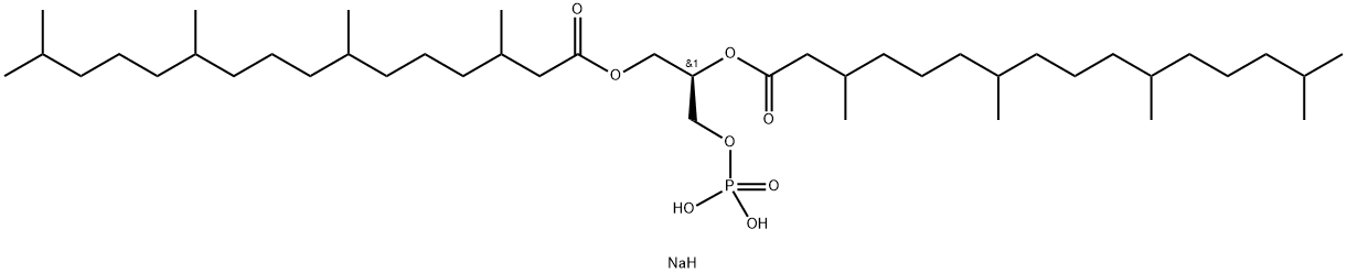 1,2-diphytanoyl-sn-glycero-3-phosphate (sodiuM salt) Structure