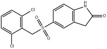 5-(2,6-dichloro-phenylMethanesulfonyl)-1,3-dihydro-indol-2-one Structure