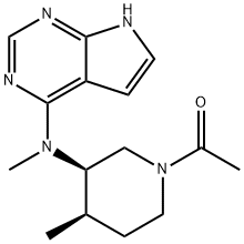 477600-76-3 3-PiperidinaMine, 1-acetyl-N,4-diMethyl-N-1H-pyrrolo[2,3-d]pyriMidin-4-yl-, (3R,4R)- (9CI)