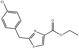 Ethyl 2-[(4-chlorophenyl)Methyl]-1,3-thiazole-4-carboxylate 구조식 이미지