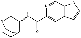 N-(3R)-1-Azabicyclo[2.2.2]oct-3-yl-furo[2,3-
c]pyridine- 5-carboxamide
hydrochloride                                               PHA 543613
hydrochloride Structure