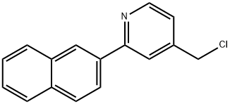 4-(ChloroMethyl)-2-(naphthalen-2-yl)pyridine Structure