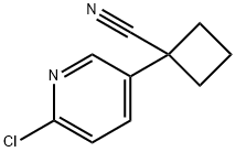 1-(6-Chloropyridin-3-yl)cyclobutanecarbonitrile 구조식 이미지