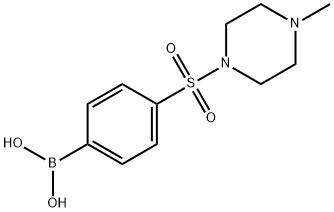 4-(4-Methylpiperazin-1-ylsulfonyl)phenylboronic acid 구조식 이미지