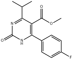 5-PyriMidinecarboxylic acid, 4-(4-fluorophenyl)-1,2-dihydro-6-(1-Methylethyl)-2-oxo-, Methyl ester Structure